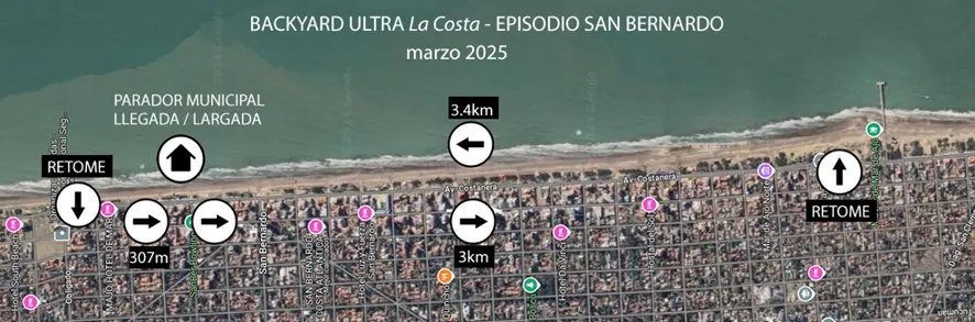 recorrido backyard ultra la costa episodio uno san bernardo